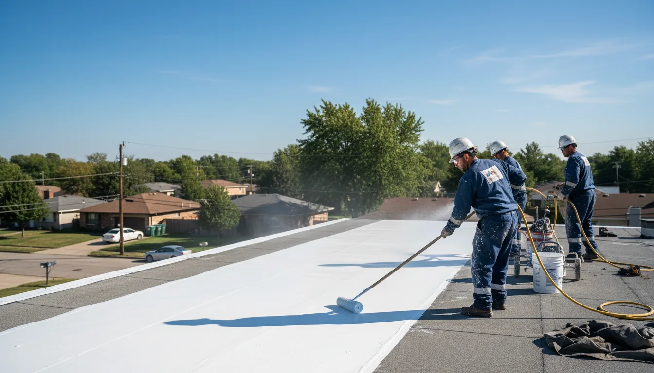 Commercial roof coating in Van Alstyne, TX near me